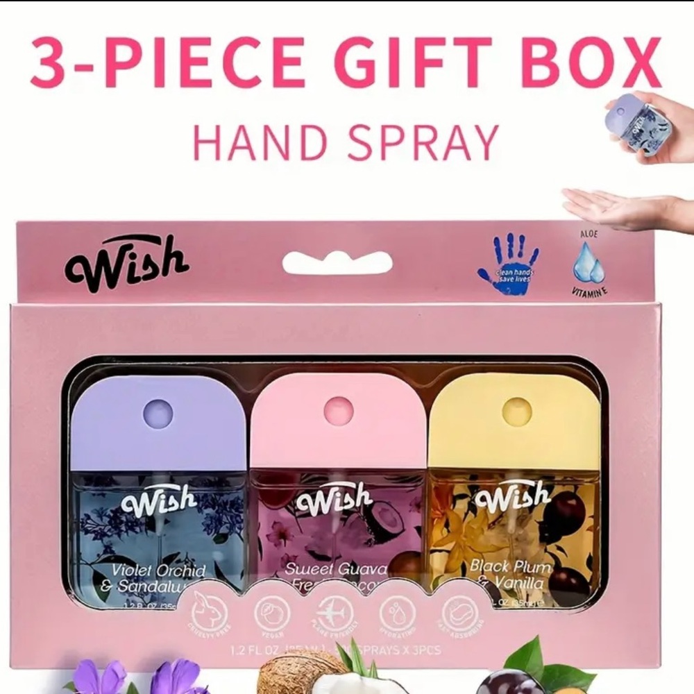 Wish 3-Piece Hand Spray Gift Box